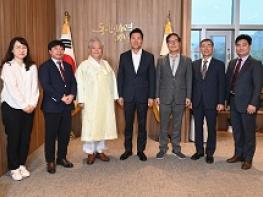 오세훈 서울시장과 훈민정음 창제 탑 건립에 관하여 환담 기사 이미지